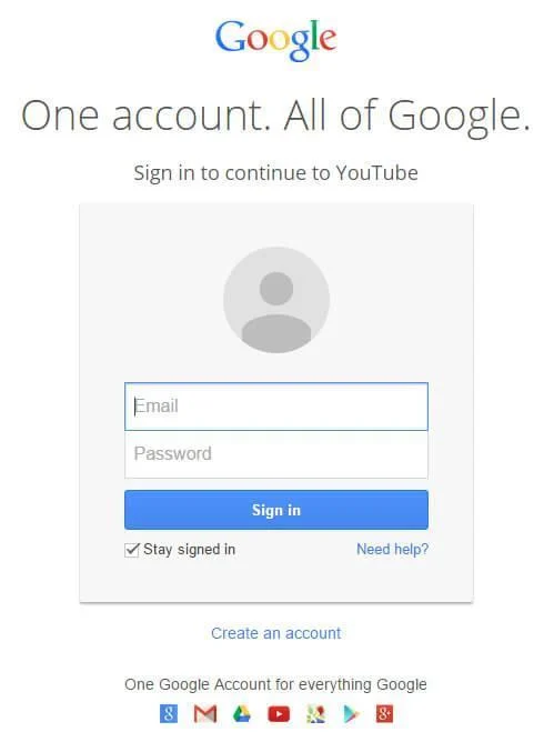 How To Create A Youtube Channel step 2