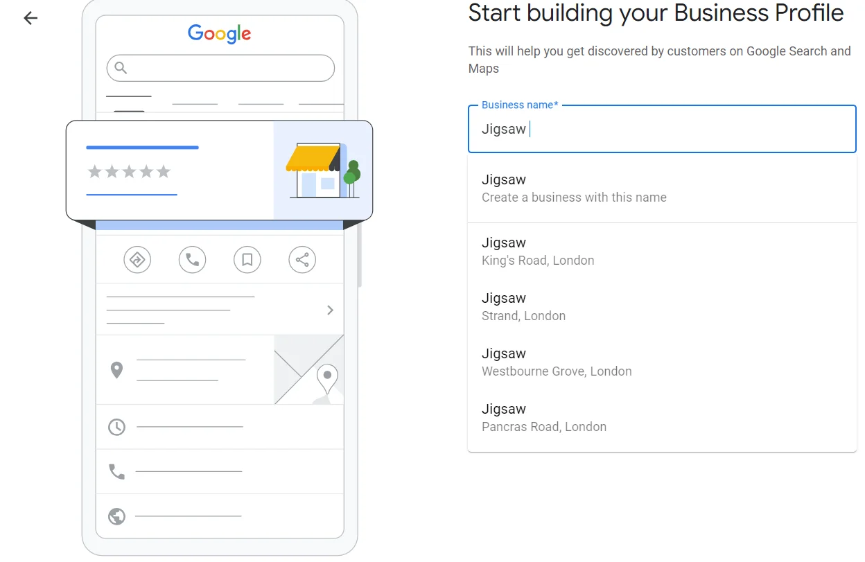 How To Set Up A Google My Business Page step 2