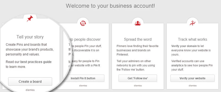 How To Set Up A Pinterest Account step 4