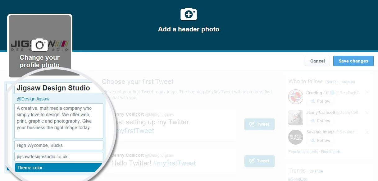 How To Set Up A Twitter Account step 4