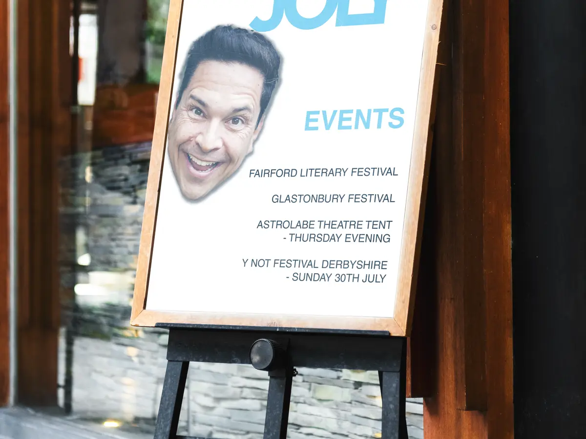 Dom Joly Exhibition Stand
