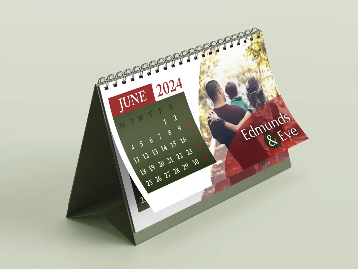 Edmunds And Eve Branded Calendar