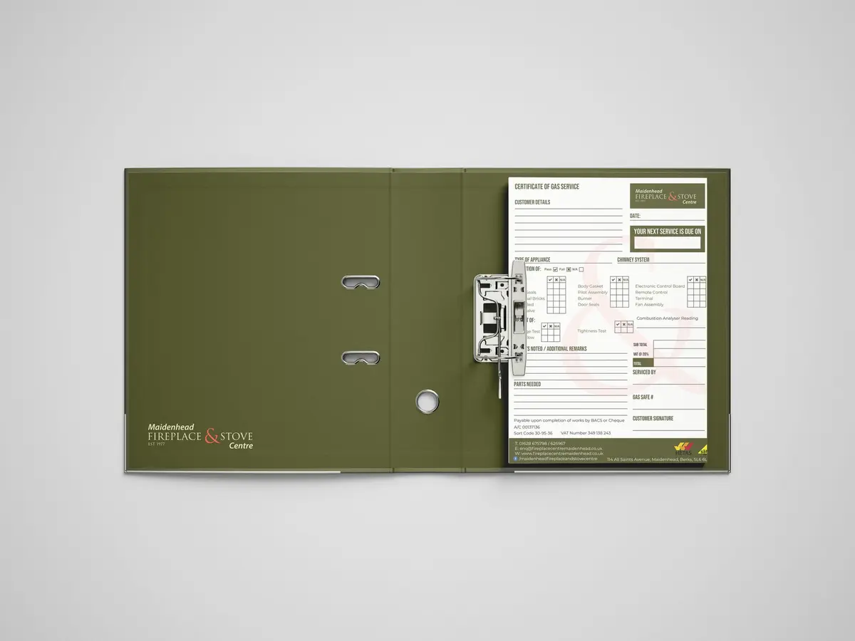 Fireplace Centre Branded Binder