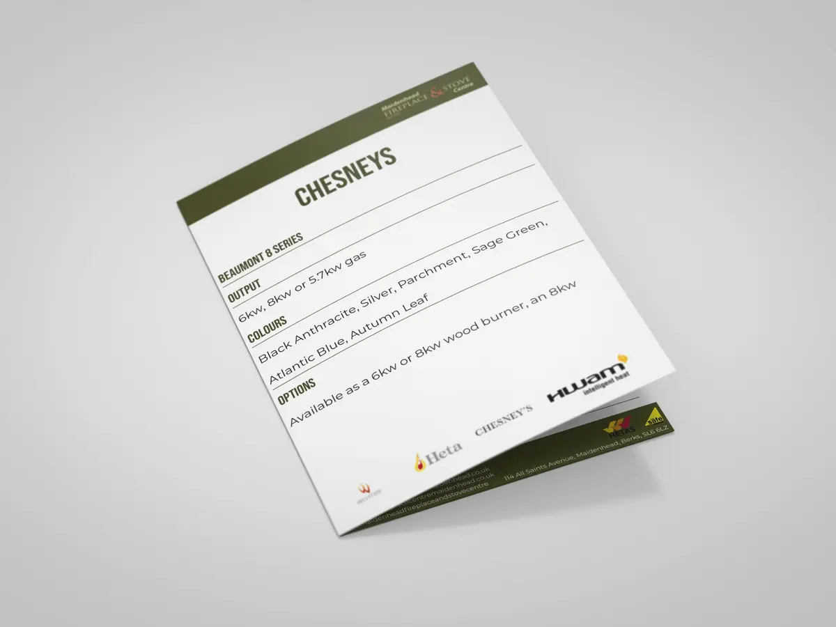Fireplace Centre Leaflet Design