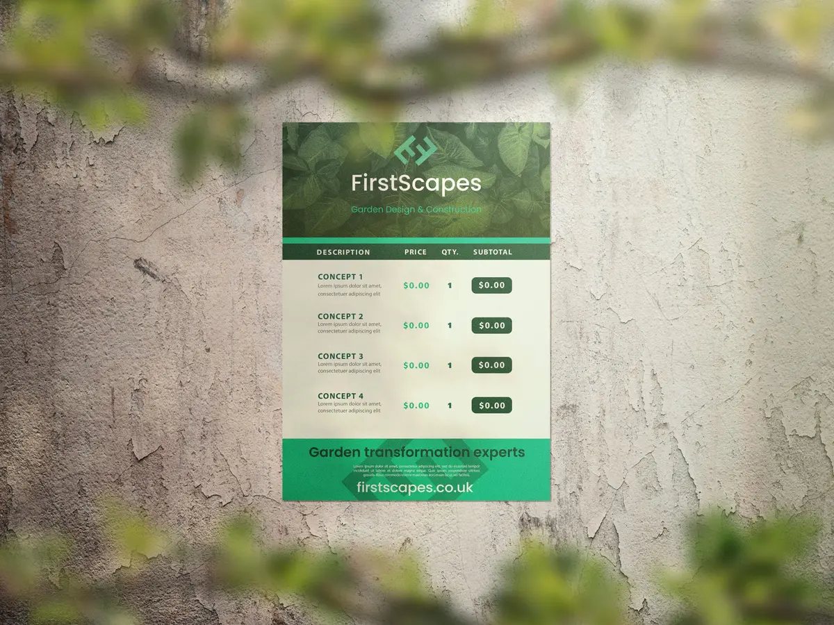 Firstscapes Printed Marketing