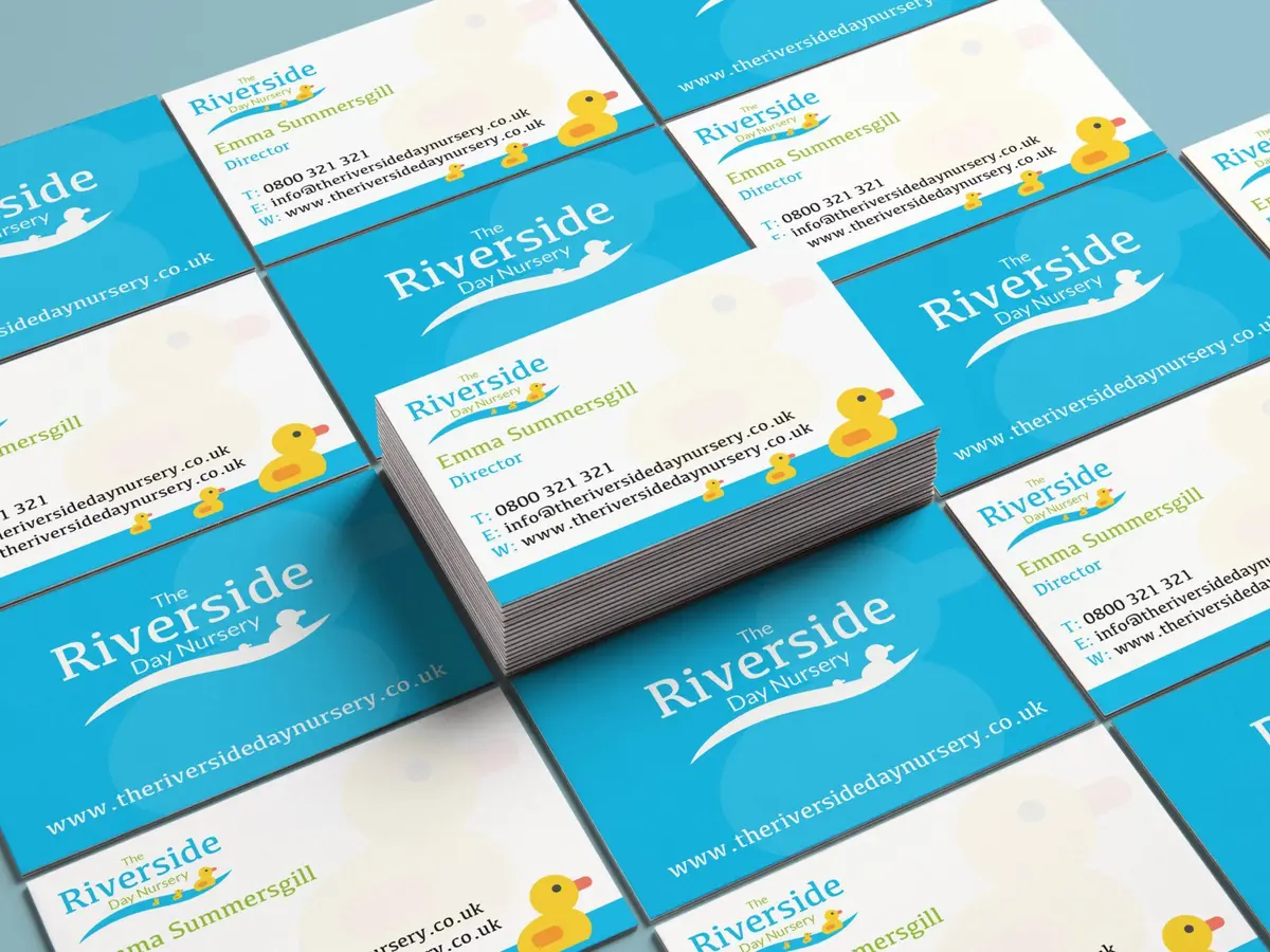 Riverside Day Nursery Business Card Design