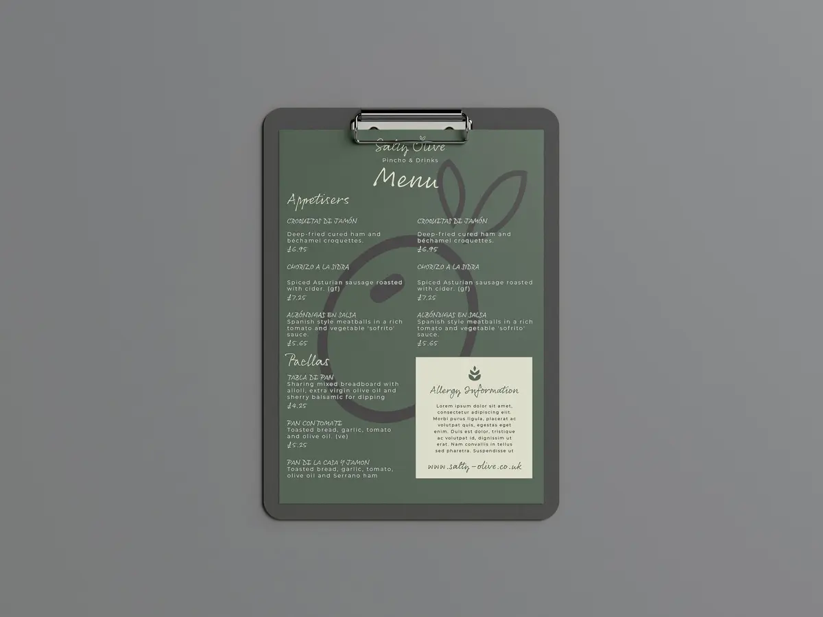 Salty Olive Branded Clipboard