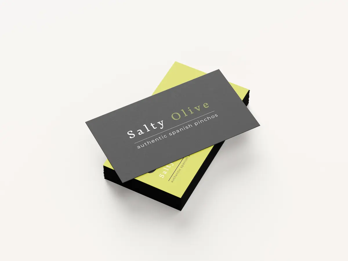 Salty Olive Business Card Design