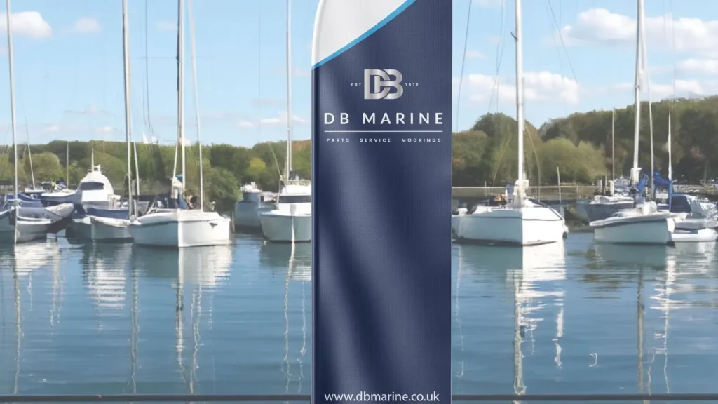 Marina Flag Signage Design 1
